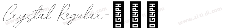 Crystal Regular字体转换